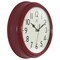 Infinity Instruments Nostalgic 9.5 in. Plastic Clock - Red 20306RD-4544 - alternate 5